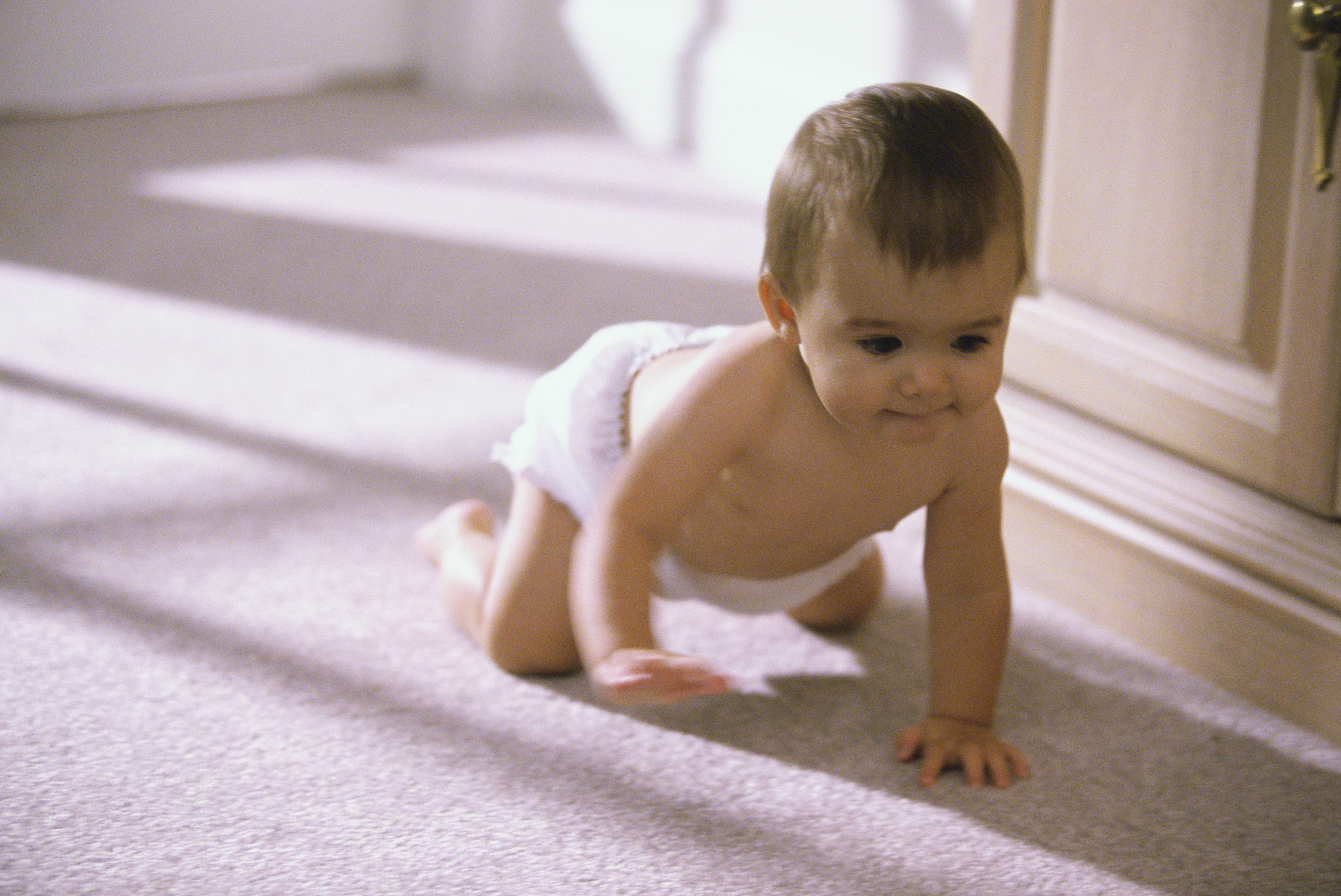 baby crawling