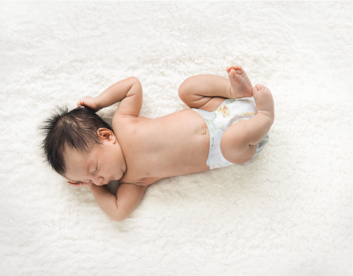 Baby in diaper