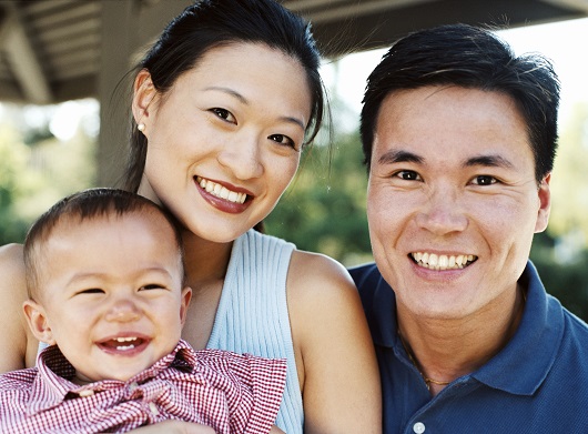 family photo with baby